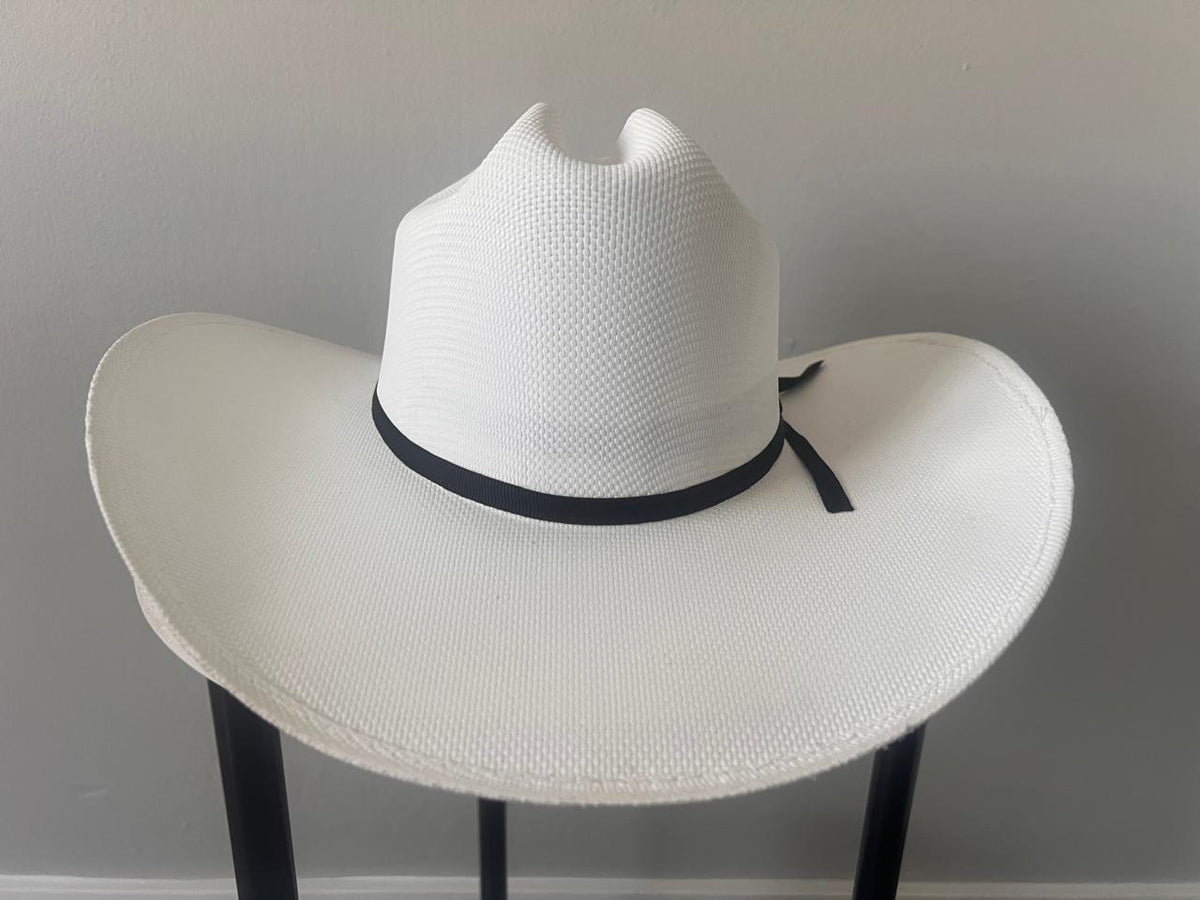PREMIUM WHITE CANVAS WESTERN COWBOY HAT – IMPORTED FROM ECUADOR