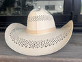 Open-Crown Straw Cowboy Hat - Toquilla Straw Western Hat