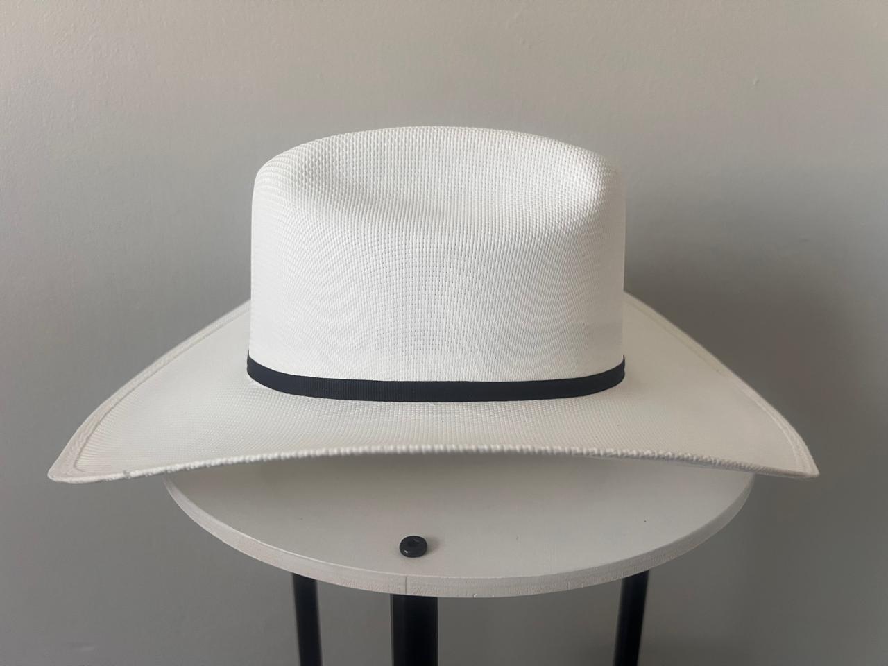 PREMIUM WHITE CANVAS WESTERN COWBOY HAT – IMPORTED FROM ECUADOR