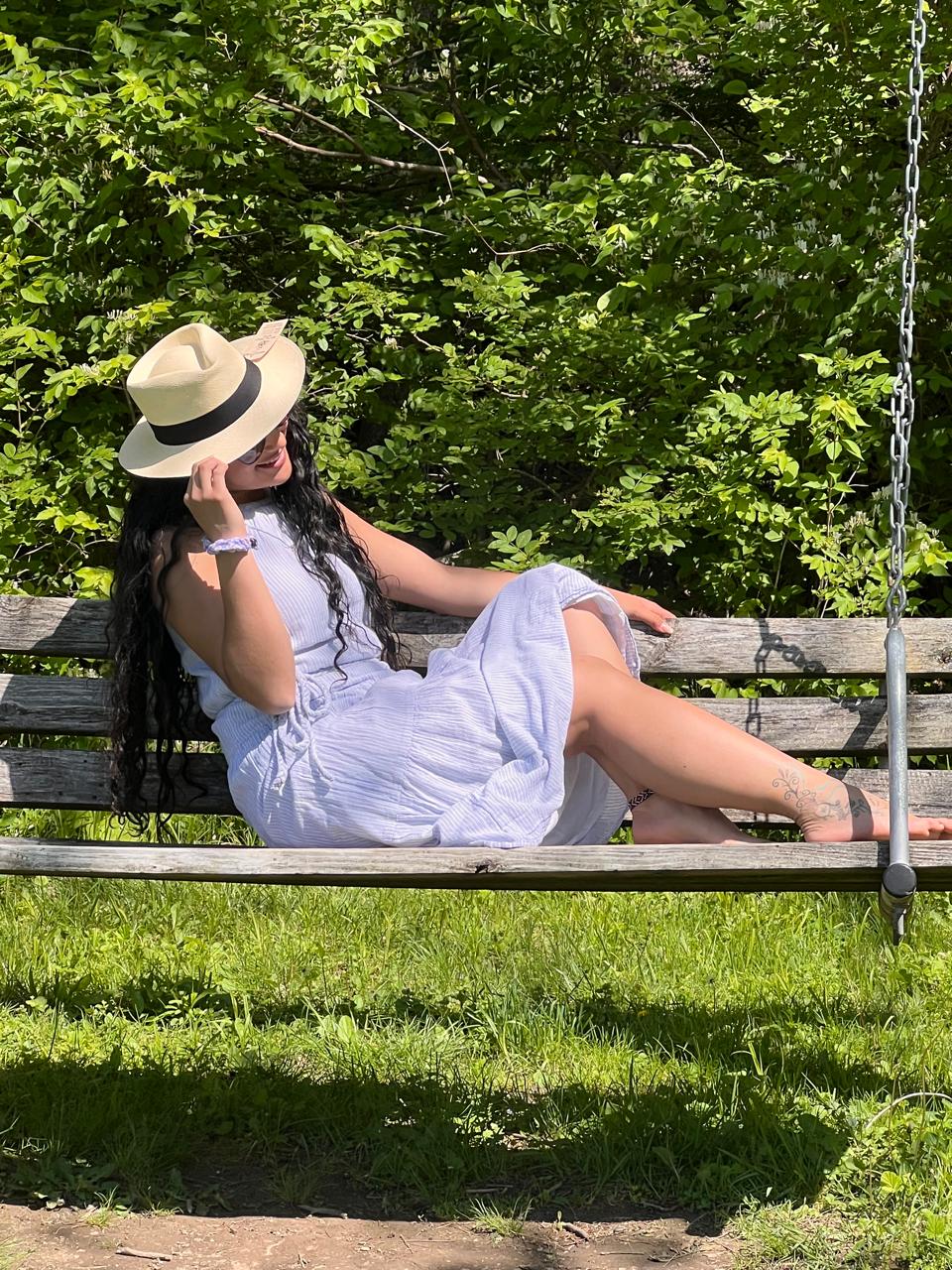 Teardrop Crown Panama Hat - Toquilla Straw Fedora