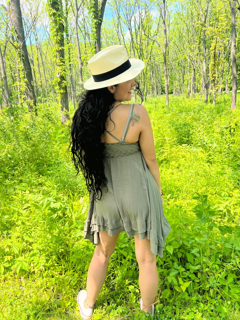 Teardrop Crown Panama Hat - Toquilla Straw Fedora