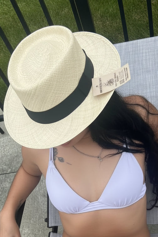 Each pinch-front Fedora Hat from Maison Toquilla