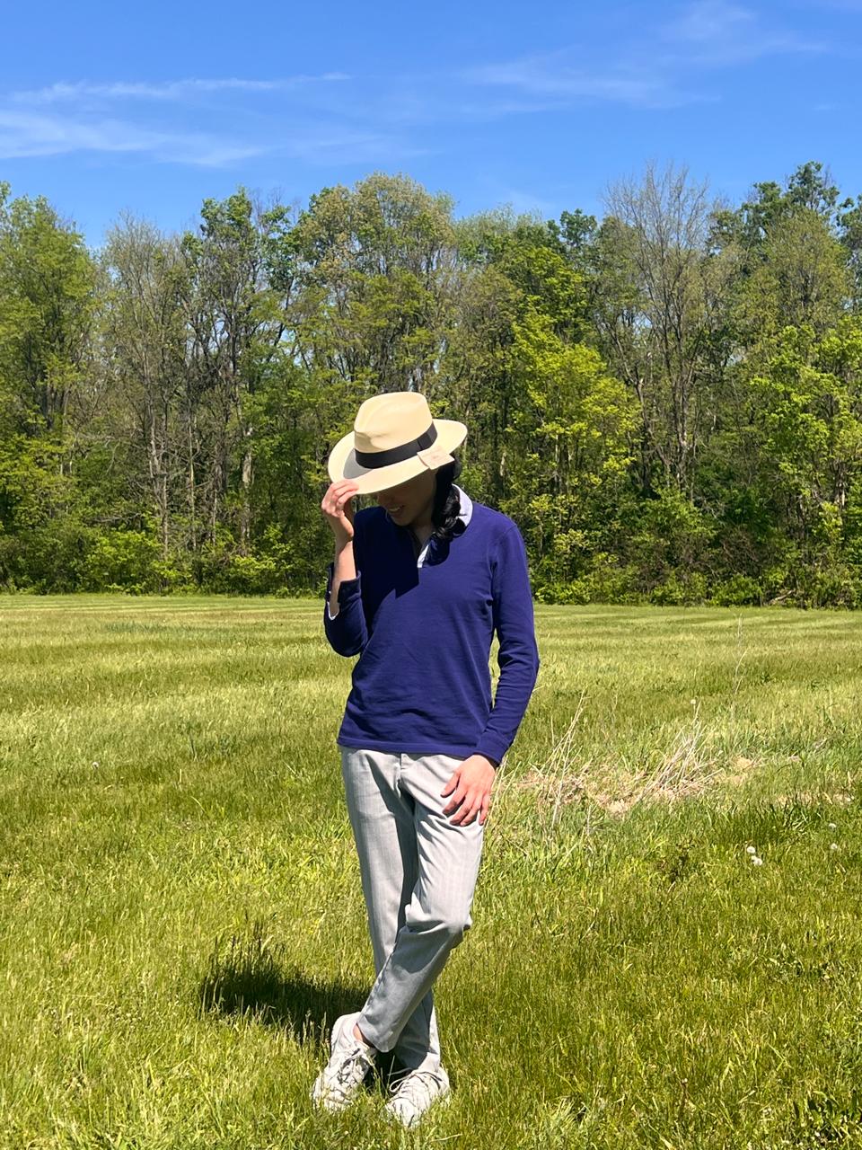 Each pinch-front Fedora Hat from Maison Toquilla