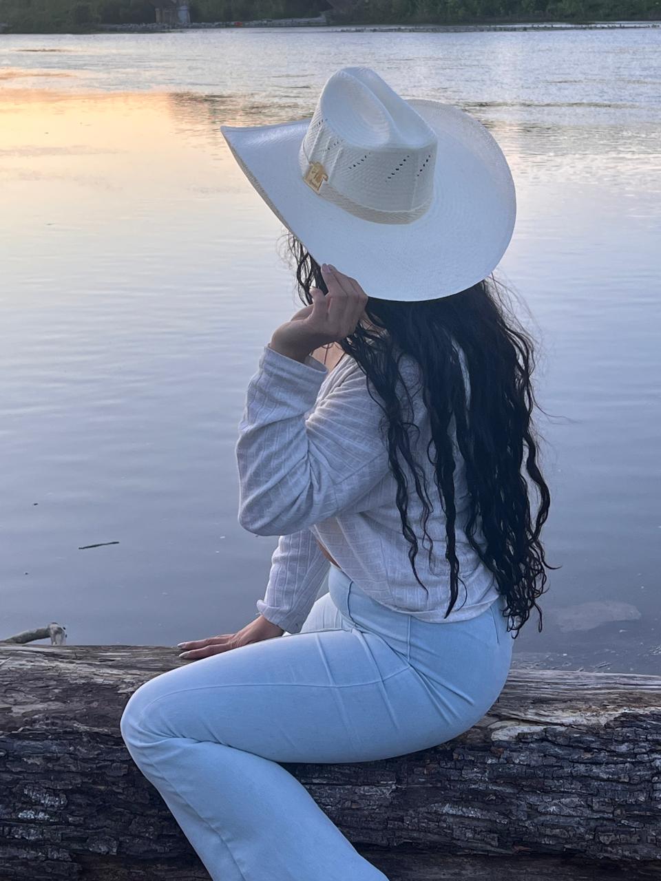 Open-Crown Straw Cowboy Hat - Toquilla Straw Western Hat